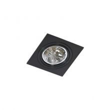 Siro_1 oprawa wpuszczana 1x50W G53 AR111 12V / GU10 ES111 czarna/czarny